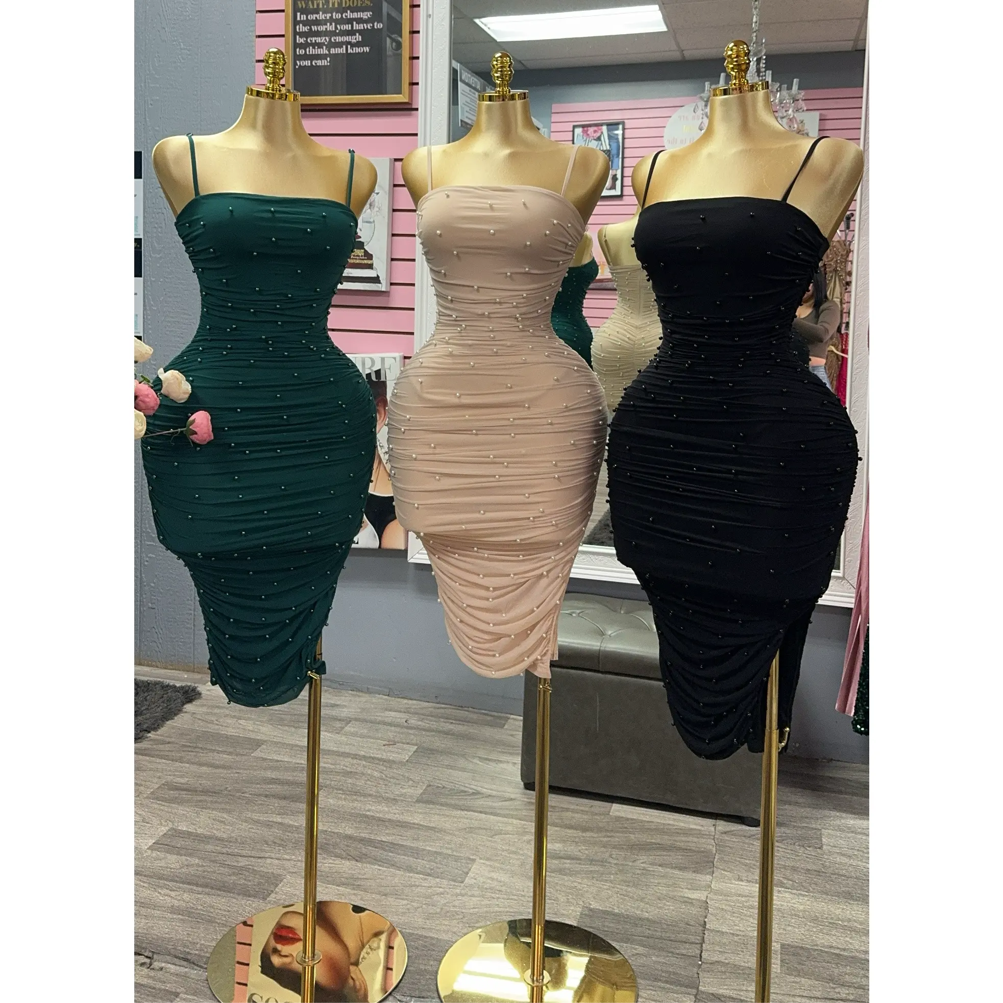 Ruched Mesh Bodycon Dress for Women - Long Sleeve Mock Neck Maxi Formal Gown for Elegant Parties in Stretch Fabric