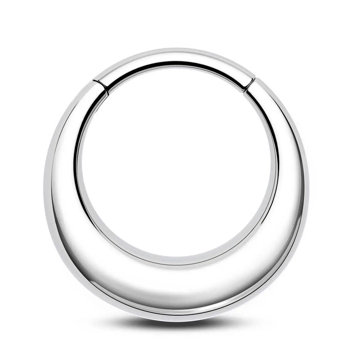 Oufer 16G/14G Faux Stretched Hinged Segment Chunky Septum Ring 316L Stainless Steel Body Jewelry Oufer 16G/14G Faux Stretched Hinged Segment Chunky Septum Ring 316L Stainless Steel Body Jewelry