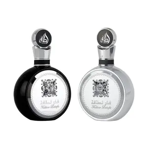 Lattafa Fakhar Men + Fakhar Platin Eau de Parfum 3.4 oz (2 Pack Set) | Long-Lasting Woody & Spicy Arabic Fragrance | Elegant Gift Set for Men