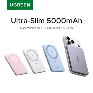 [LIVE ONLY]UGREEN QI2 Power Bank, 8.6mm Ultra-Slim 5000mAh Magnetic Battery, 20W PD Fast Charging Portable Charger, MagSafe-Compatible External Battery for iPhone 17/16/15/14 Series, Grey,tiktokshopmemorialday summerwins