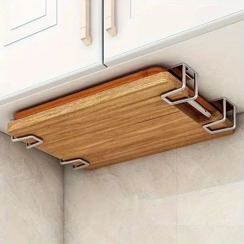 Multifunctional No Drill Organizer Hooks, Space Saving Organizer, Versatile Organizer, Stainless Steel Pot Lid & Cutting Board Holder, All-Scene Storage Solution to Maximize Space – No More Cluttered Kitchens