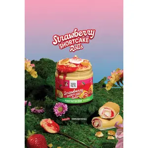 Strawberry Shortcake Roll Peanut Butter Treat