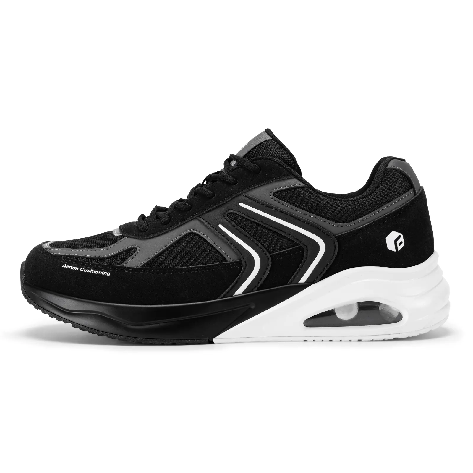 Men's Extra Wide/4E Running Sneakers with Adjustable Velcro Strap, Low-Cut Cushioned Accessible Casual Trainers for Walking & Outdoor Sports, Outdoor Running Shoes, Diabetic Friendly, Approximately 325 Grams