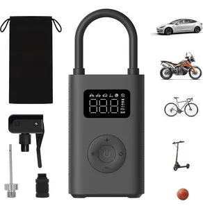 Xiaomi Portable Electric Air Compressor, 150 PSI Tire Inflator for Car, Scooter, Bike Tires and Balls - Cordless with Digital Pressure Detection