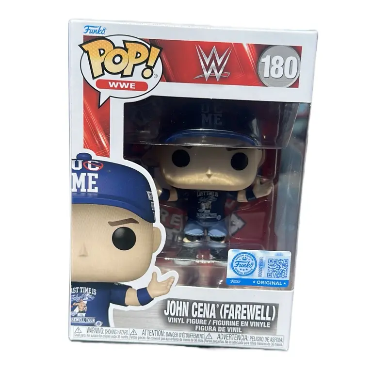 Funko Pop! WWE Wrestler John Cena Farewell Theme Vinyl Figurine, Collectible Figures for Fans of John Cena & TV/Movie Character Enthusiasts