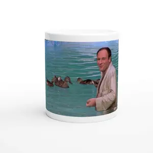 [Sale Up To 50%] Sopranos mug - Tony Pool Ducks - Fun Ceramic Gift for Fans - Dishwasher & Microwave Safe