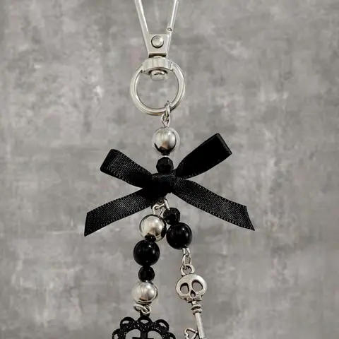 Cute Bow & Heart Design Keychain, Keychain Kawaii, Fashionable Keychain for Women & Girls, Trendy All-match & Exquisite Keychain for Birthday Gift, Keychain Jewelry