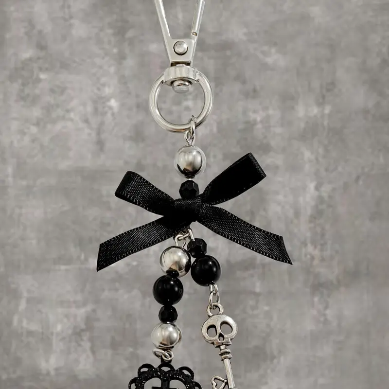 Cute Bow & Heart Design Keychain, Keychain Kawaii, Fashionable Keychain for Women & Girls, Trendy All-match & Exquisite Keychain for Birthday Gift, Keychain Jewelry