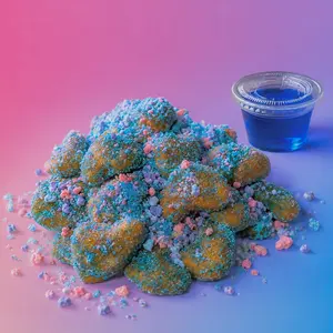 Cotton Candy Spicy Manguitos - sweet tangy candy