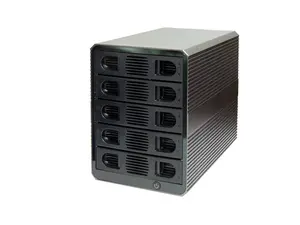 5 Bay USB 3.2 Type-C 10Gbps Daisy-Chain Hard Drive Enclosure DAS, Support 120TB (5x 24TB) 2.5" & 3.5" SATA HDD/SSD - SY-ENC50128