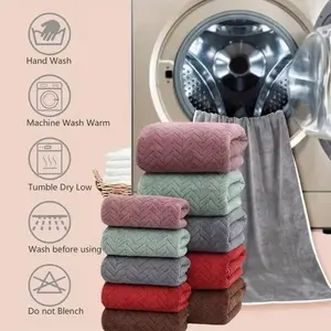 20 Piece Set of Antibacterial Bath Towels Enlarged Women's & Men's Coral Fleece 100% Microfiber Absorbent Quick Drying Soft Comfortable Large Towels for Home Bathroom Spa or Gifts