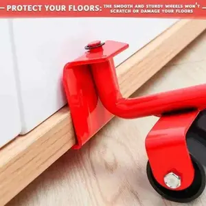 Furniture Mover and Lifter Set with 360° Wheels, 600 Lbs Capacity Heavy-Item Dolly for Moving Furniture, Peel-and-Stick Flooring Installation | TikTokShopSpringGlowUp