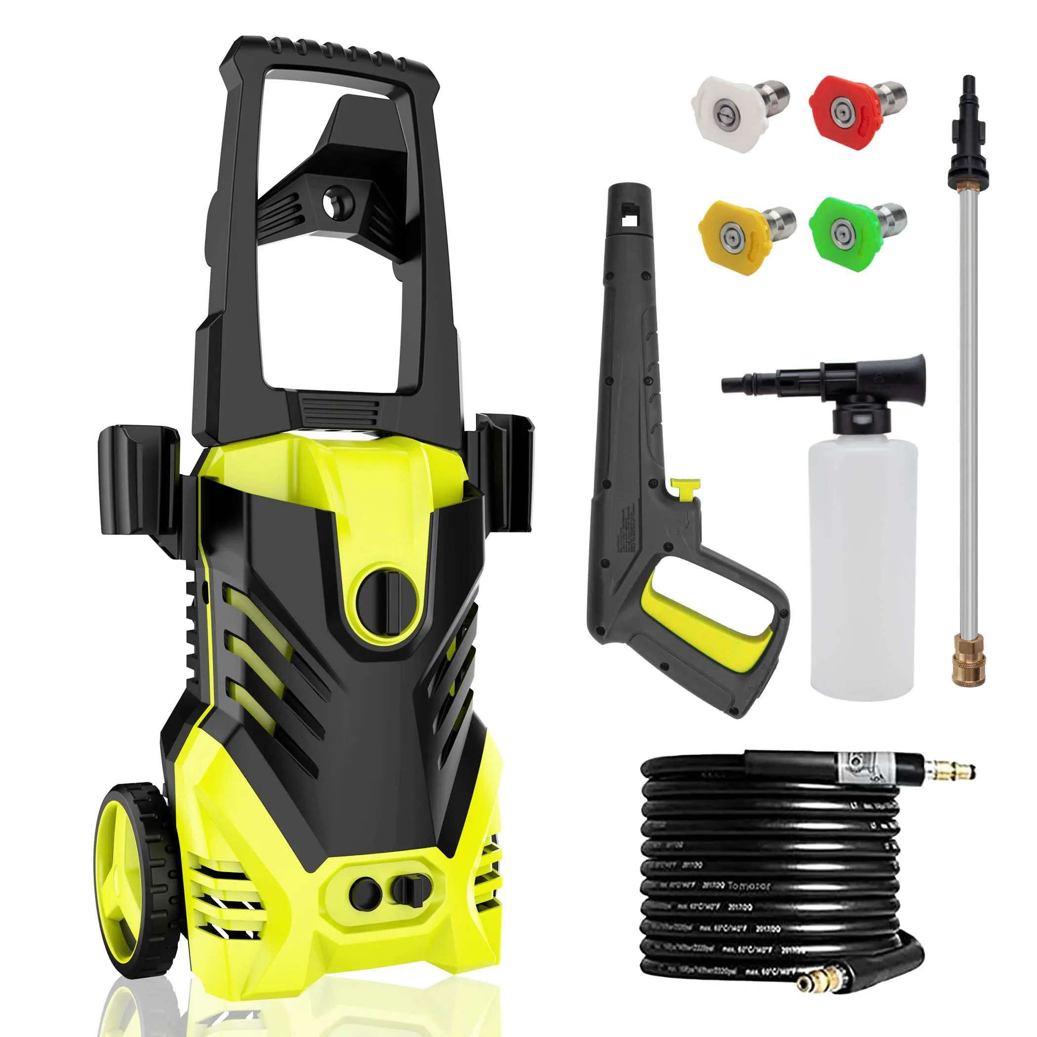 Electric High Pressure Washer 3500 Psi and 2.5 GPM with 25ft Hose/16ft Power Cord,Making It Perfect for Cleaning Cars, Fences, Pool, Patios.