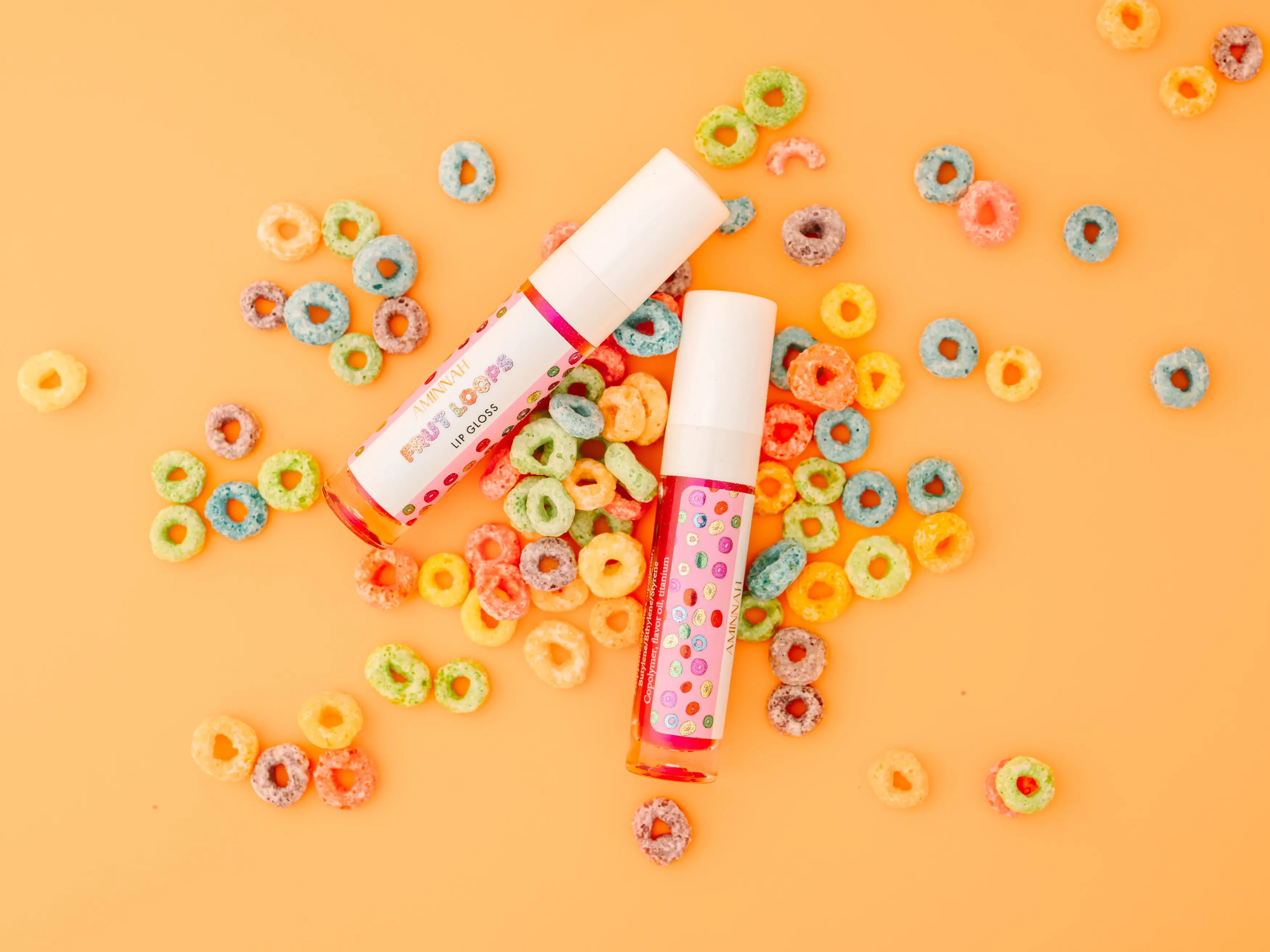 Frut Loops Lip Gloss - High-Shine Finish, Fruity Flavor and Moisturizing Formula - Glossy