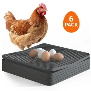 6 Pack Pawtners Nesting Pads for Chicken Coop: Nesting Box Pads for Chicken Coop Bedding, Washable Nesting Box Liners for Chicken Laying Boxes, 12"x 12" Chicken Nesting Pad for Laying Eggs. summergarden