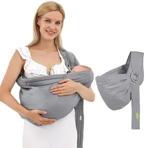 Baby Carrier Sling Wrap Ring,Soft Infant Baby Carriers for Newborn Toddlers Sling, Ergonomic Design Hug Strap for Newborns, Breathable Adjustable Sling under 36lbs