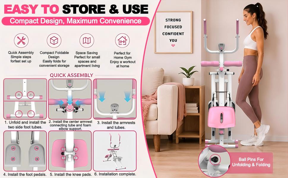 ăKINMACă2 In 1 Stair Stepper & Ab Workout Machine - Multi-Function Trainer-Upgrade Stairmaster & Ab Trainer Machine Workout Equipment For Home Gym Office ăKINMACă2 In 1 Stair Stepper & Ab Workout Machine - Multi-Function Trainer-Upgrade Stairmaster & Ab Trainer Machine Workout Equipment For Home Gym Office