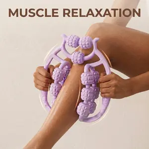 360° Circular Massage Roller with 15 Elastic Wheels - Full Body Deep Tissue Massager for Neck, Shoulder, Arm - Portable Sports & Outdoor Fitness Balance Training Tool, Premium Mother's Day Gifts