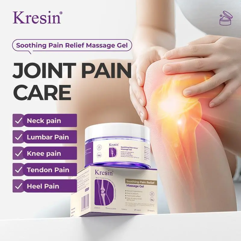 Kresin Joint Rapid Pain Relief Purple Gel– Soothes knees, lumbar, neck, hands, and feet; Massage Gel contains boswellia, glucosamine, and collagen