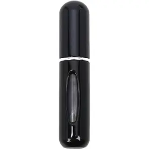 Refillable Mini Perfume Bottle Portable Cosmetic Bottle Spray Bottle Atomizer Spray Container Travel Refillable 5ml (black,blue,gold,pink 4pcs)