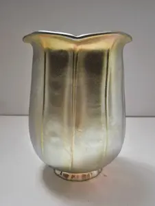 Gold Aurene Tulip Glass Lamp Shade | 5" Fitter | SKU 36291
