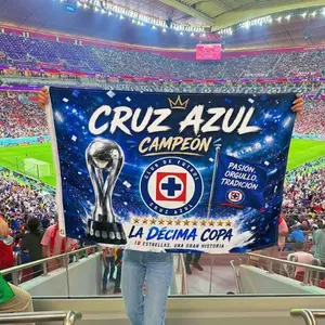 Cruz-Azul  Blue Football Champions Flag 3x5 FT / 2x3 FT, Soccer Victory Banner, Stadium Fan Wall Decor, Sports Celebration Flag for Home, Bedroom & Game Room