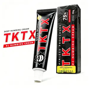 TKTX Tattoo Numbing Cream (2+1 Pack) - ForMemorial DayTattoos - Limited Edition Painless Procedure75%+99.99% Very Strong 10g