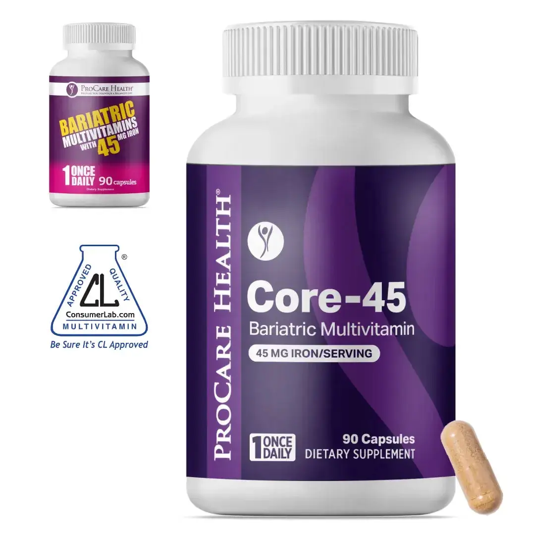 Core-45 Bariatric Multivitamin Capsules | 45 mg Iron