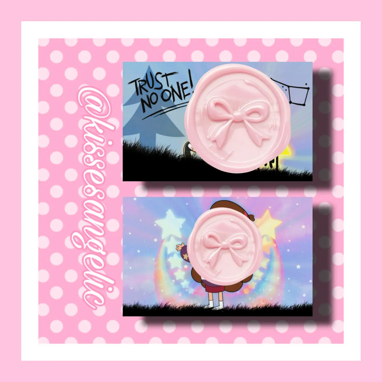 Cartoon Siblings Holographic Card Skin Sticker, for Shoppers - Front Sticker