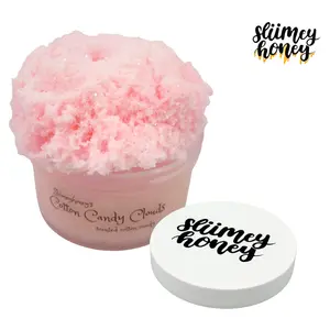 Sliimeyhoney's Cotton Candy Clouds Scented Cloud Slime 6oz Soft Stretchy Slime
