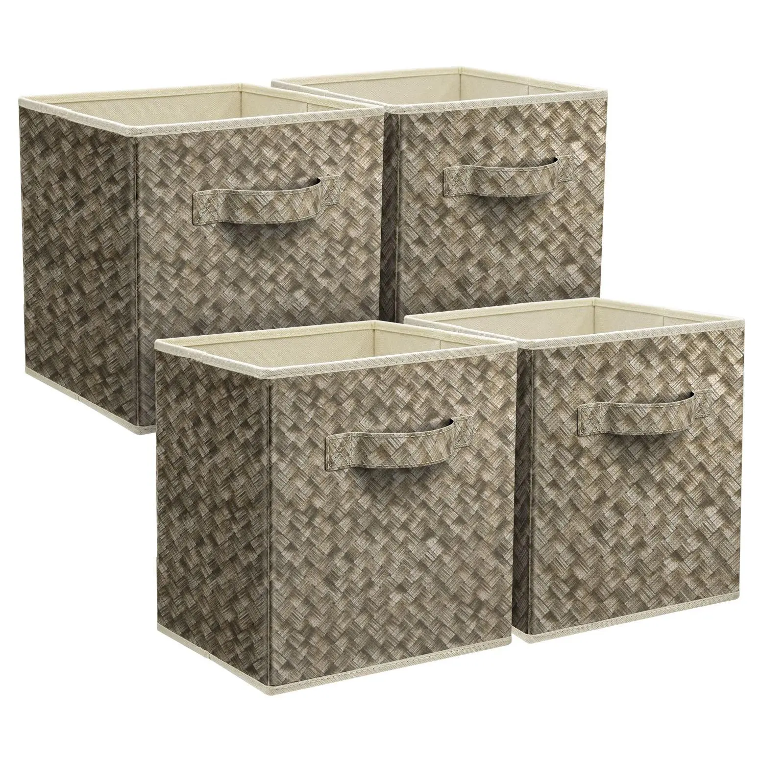 Sorbus Collapsible Fabric Storage Bin Set withHandles Sorbus Collapsible Fabric Storage Bin Set withHandles