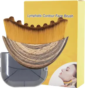Upgrade Lymphatic Contour Face Brush,Lymphatic Drainage Brush,Dry Lymphatic Drainage Massager,Ergonomically Designed to Fit The Skin Precisely