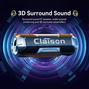 Claison Boombox 5 Multifunctional Waterproof Outdoor Speaker with RGB Ambient Light Bluetooth 5.3 Hi-Fi Lossless Sound Quality Wireless Party Box Audio
