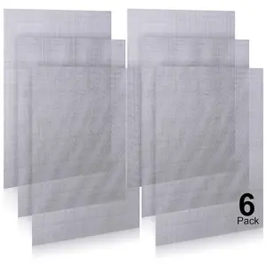 6 Pack 12×8 Inch Wire Mesh Screen, 1mm Hole 20 Mesh 304 Stainless Steel Mesh Screen, No Rust Easy to Cut Sturdy Metal Mesh Screen for Window Screen, Vent, Cage, Filter Mesh, Garden