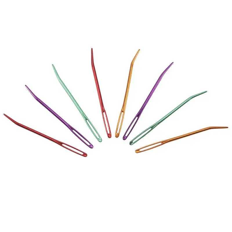 8PCS Yarn Needle, Weaving Needle Tapestry Needle Bent Needles for Crochet Large Eye Darning Needles for Knitting Crochet
