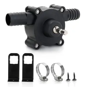 High-Flow Electric Drill Pump – Self Priming Portable Water Pump, Drill Powered Transfer Pump for Water, Oil, Gasoline & Diesel | Hand-Powered, Non-Electric Pump with Quick Flow Rate & Hose Connectors for Home, Garage & Outdoor Use