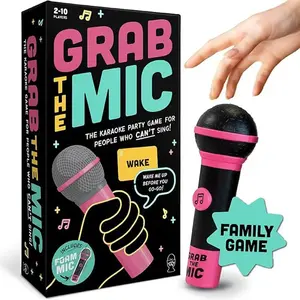 Bestselling Microphone Game Karaoke Board Game Toy, Multiplayer Party Interactive Mic Grab Game, Friend Gathering Tabletop Game, Friendly Activities