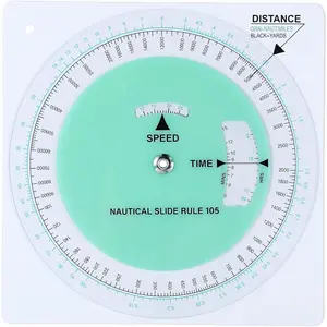 Navigation Slide Rule Nautical Plotter Protractor Ship Navigation Tools Course Plotter Divider