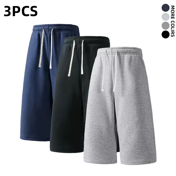 Casual men's cotton shorts, fashionable summer men's clothing, comfortable daily street wear