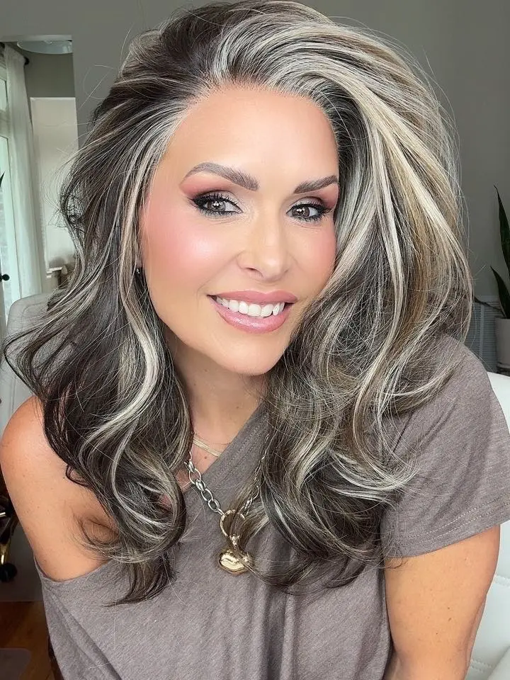 IMstyle Demi Earthy Glow Cool Toned  Brunette With Caramel & Vanilla Highlight Natural Body Wave Glueless 13*4 Lace Front Wigs Heat Friendly Synthetic Wig