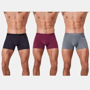 PREDICTION Ryder Series – 3 Pack | Patented 1 Pocket Men’s Underwear, 4″ Inseam, Premium Modal Fabric, 3D Pouch, Seamless Design Men's Prime Trunk Underwear