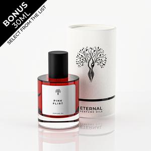 Eternal Perfume Oils – Pink Flirt Perfume Oil, Deep & Long-Lasting Women Scent | 50ml with Bonus 30ml Bottle of Your Choice
