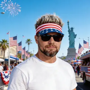 USA 250th Anniversary Wig Hat Cap  | Patriotic Adjustable Baseball Cap with Built-in Hair | Independence Day 2026 Must-Have