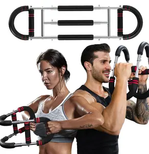 Multifunctional U-Shaped Arm Trainer for Men Adjustable Chest Workout Tool with Portable Spring Resistance Stainless Steel Home Fitness Equipment TikTokShopBlackFriday Resistance Chest Trainer