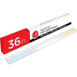 36 inch Hardwired Under Cabinet Lights, 3 Color Settings - 2700K/4000K/5000K - Warm White, Cool White, and Daylight, Under Cabinet Lighting, Dimmable Under Counter Lights for Kitchen, 45369