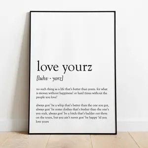 Love Yourz - J. Cole - printable quote, Music poster, Bedroom Decors, Gift for Mom, Birthday Gift Artwork