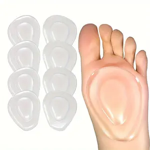 Metatarsal Pads Ball of Foot Cushions 8 Pack, Gel Ball Feet Pads for Morton's Neuroma, Callus Relief, Bunion Support, Unisex