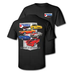 Camaro Club Sweden T-Shirt - Classic & Modern Camaro Generations Graphic Tee for Men's Wear, Short Sleeve, Cotton Material, Checkered Design unisex t-shirt graphic unisex shirt