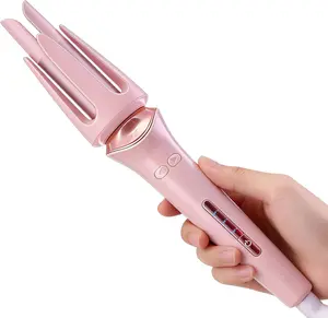Professional Cerammic Auto Hair Curler with LCD Temperature Control, Automatic Rotating Curling Iron, Fast Heat Salon Styler