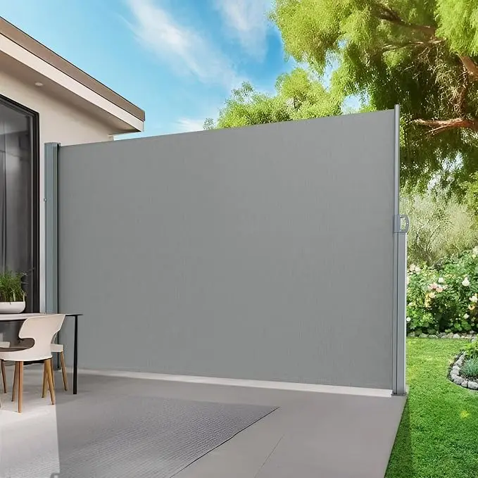 inCustom Retractable Side Awning Folding Privacy Screen Waterproof & UV-Resistant Outdoor Shade Divider for Patio, Garden, Balcony & Commercial Use